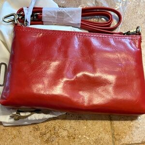 HOBO Red Leather Clutch